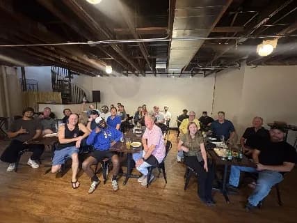 The AI Film 3 community mixing between screenings
